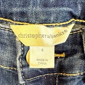 Christopher and Banks cropped jeans size 4